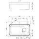 Мойка из нержавеющей стали Mixxus MS6846-Set-01 Micro Decor Graphite (3.0/0.8) комплект (графит) (MI8388) - изображение 3