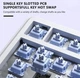 Клавіатура ігрова механічна Aula Mechanical F-75 MAX Wireless White-Blue Gasket Reaper Switch Hot-Swap 2.4G/Bluetooth - зображення 9
