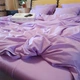 Постільна білизна KoTetextile з ранфорсу євро 200-220 см 70-70 2шт бузковий - зображення 3