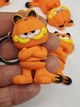 Брелок Garfield (Гарфилд) Пластик 65 мм Оранжевый для ключей - изображение 3