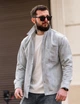 Рубашка мужская джинсовая Beg серая ТР6796, деним (jeans cotton), на кнопках, повседневная, весенняя XL - изображение 1