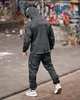 Спортивний костюм чоловічий Stone Island темно-сірий ТР6846, тканина дайвінг, кофта на блискавці з капюшоном, весняний S - зображення 5