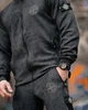 Спортивний костюм чоловічий Stone Island темно-сірий ТР6846, тканина дайвінг, кофта на блискавці з капюшоном, весняний S - зображення 8