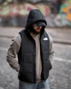 Жилетка мужская The North Face total black, теплая демисезонная безрукавка с капюшоном, плащевка, весенняя XXXL - изображение 7