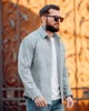 Рубашка мужская джинсовая Beg ТР6796, деним (jeans cotton), на кнопках, повседневная, весенняя XXL - изображение 4