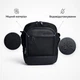 Чоловіча сумка через плече Arctic Hunter Cordura чорного кольору з водовідштовхувальним покриттям Arctic Hunter - зображення 1
