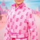 Кукла Кен Барби Райан Гослинг с роликами в розовом комбинезоне Barbie The Movie Ryan Gosling as Ken Pink Jumpsuit with “B” (JCP80) (JCP80) - изображение 11