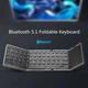 Складана Bluetooth клавіатура FATASH з тачпадом, Бездротова, Акумуляторна, Чорна - зображення 6