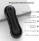 Цилиндрическая аккумуляторная грелка для рук 2-в-1 Без бренду (6000mAh, 3 режима), Черная - изображение 3