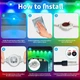Умная уличная LED гирлянда XINKAITE (60 метров, 250 RGB+IC), Wi-Fi, Водонепроницаемая IP67 - изображение 2