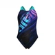 Жіночий суцільний купальник Arena Flow SwimSuit V Back LB (UV 50+) 38 Синій,бірюзовий (008935-790-38) - зображення 2