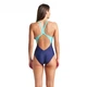 Жіночий суцільний купальник Arena Flow SwimSuit V Back LB (UV 50+) 38 Синій,бірюзовий (008935-790-38) - зображення 5