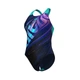 Жіночий суцільний купальник Arena Flow SwimSuit V Back LB (UV 50+) 42 Синій,бірюзовий (008935-790-42) - зображення 1