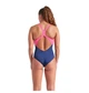 Женский купальник Arena Ripples SwimSuit V Back B (UPF 50+) 38 Темно-синий, желтый, розовый (009021-780-38) - изображение 8