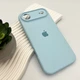 Захисний чохол-накладка Silicone Full Case AA Camera Protect для Apple iPhone 17 Air Mist Blue (FullAAi17A-27) - зображення 4