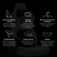 Кресло геймерское игровое Anda Seat Kaiser 3E XL до 180 кг Light Blue Fabric (AD23YC-XL-09-E-CF-E01) - изображение 18