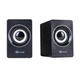 Колонки для ПК та ноутбука Kisonli A-707 Multimedia speaker USB - 2.0/AUX 3.5mm, потужністю 2x3W Black - зображення 1