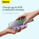 Портативна батарея Baseus Magnetic Mini Wireless 20W 20000mAh, бездротова зарядка, павербанк фиолетовый (PPCX150005) - зображення 6