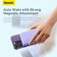 Портативна батарея Baseus Magnetic Mini Wireless 20W 20000mAh, бездротова зарядка, павербанк фиолетовый (PPCX150005) - зображення 8