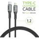 Дата кабель USB-C to Lightning 1.2m CBGPD30WTL1 30W grey Intaleo (1283126518089) (344527) - зображення 3