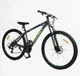 Велосипед спортивний 29" Corso Project T-046 Saiguan 17" 21 швидкість Чорно-зелений (168582) - изображение 2