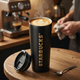 Термокружка для кофе чая термос Kayfovo с надписью Starbucks из нержавеющей стали термостакан туристическая чашка с крышкой Black - изображение 6