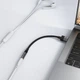 Аудіокабель Acefast J13 USB – AUX 3.5 мм 15 см в нейлоновому обплетенні чорний - изображение 7