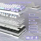 Игровая беспроводная механическая клавиатура Attack Shark X820 Ultra / Три режима подключения / Pre-Lubed Linear Switch / White - изображение 8