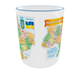 Кружка Карта України Map of Ukraine | Патріотична чашка з областями України | Подарунок 330 мл(блакитна ручка) - зображення 5