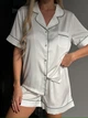 Пижама Estella refined white shorts. Размер S/M - изображение 5