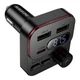 Модулятор Borofone BC61 45W USB-C PD30W USB 15W 12-24V чорний ABS пластик для заряджання та відтворення музики - зображення 3