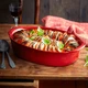 Форма для запекания овальная керамическая Emile Henry Ovenware 27 см красный 349050 (08700678) - изображение 6