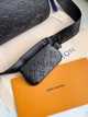 Сумка мужская через плечо + кошелек Louis Vuitton Duo Messenger step izi черная (004) - изображение 8