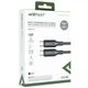 Дата кабель Acefast C17-03 Type-C to Type-C 60W (1.2m) (Black) (248790) - зображення 2