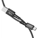 Дата кабель Acefast C1-04 USB to Type-C 3A (1.2m) (Black) (248788) - зображення 2
