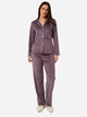 Пижама (рубашка + штаны) женская BARWA garments 0384/280 S Баклажановая (2113842801082) - изображение 3