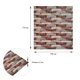Декоративная 3D панель самоклейка Sticker Wall на стену, для кухни, ванной под кирпич Коричневый Песчаник 700х770х4мм - изображение 3