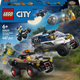 Zestaw klocków LEGO City Pościg terenówką policyjną 467 elementów (60449) - obraz 1