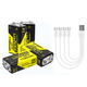 Аккумулятор USB-9V LiitoKala, 4х6F22 1100mAh Type-C - зображення 1