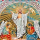 Икона «Воскресение Христовое» на стекле в белой раме 26х23 см - изображение 2