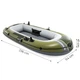 Ponton dmuchany Intex Seahawk 2 2-osobowy 236 x 114 x 41 cm Szaro-zielony 66332 (6941057430645) - obraz 5