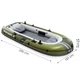 Ponton dmuchany Intex Seahawk 3 3-osobowy 295 x 137 x 43 cm Szaro-zielony 66333 (6941057430652) - obraz 5