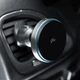 Автомобільний тримач з Бездротовим ЗП Proove Titanium Circle Qi2 15W gray - зображення 2