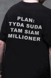 Чоловіча Оверсайз Футболка Without З Принтом Plan S/M Black - изображение 2