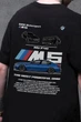 Чоловіча Оверсайз Футболка Without З Принтом BMW M5 F90 S/M Black - изображение 2