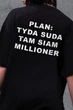 Жіноча Оверсайз Футболка Without З Принтом Plan S/M Black - изображение 2