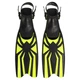 Ласты для дайвинга и снорклинга с открытой пяткой SP-Sport размер L-XL (43-46) Black-Yellow - изображение 1
