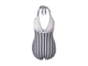 Купальник слитный с корректирующим эффектом для женщины Crivit LYCRA® 476385 40(M) черный, белый - изображение 3