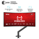Настенное крепление для телевизора Qube 17"-45" Black (4516MB.USB) - изображение 3