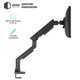 Настенное крепление для телевизора Qube 17"-57" Black (5727GB.USB) - изображение 4